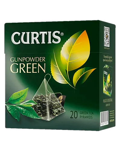 Зеленый чай Curtis Gunpowder Green, 20 пирамидок